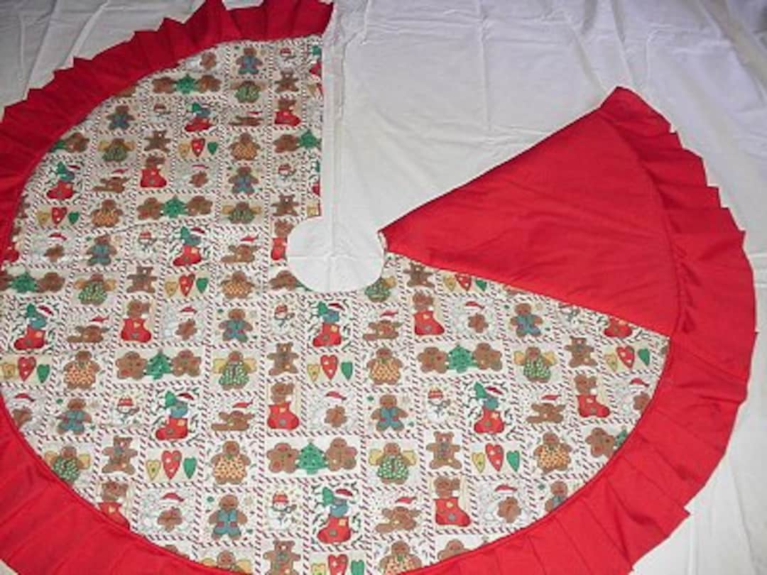 Gingerbread Christmas Tree Skirt Etsy
