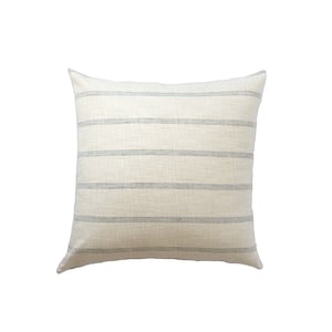 French Farmhouse Blue Green Stripe Striped Pillow Cover // 20 x 20 // 22 x 22 // 24 x 24 // 26 x 26 No. 0176