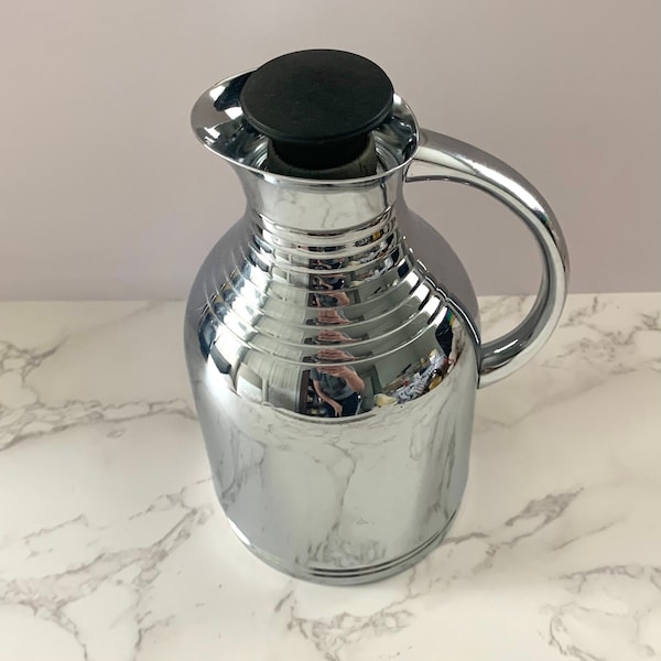 Vintage Chrome Universal Drinks Carafe | Landers Frary and Clark | Art Deco Style | Retro MCM Barware