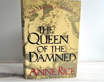 The Queen of the Damned von Anne Rice 1995 Hardcover Edition mit Schutzumschlag | Vintage Horrorbuch