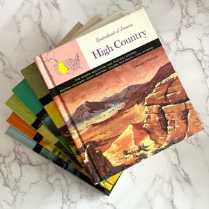 Enchantment of America Set of 6 Geography Books 1962 Childrens Press | High Country | New England Country | Panoramic Plains | Vintage