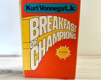 Café da Manhã dos Campeões, de Kurt Vonnegut Jr., Edição de Clube do Livro de 1973 em Capa Dura | Clássico Moderno da Literatura Americana