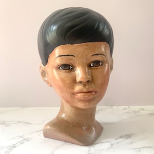 Holland Mold Polynesian Woman | Vintage Ceramic Bust | 1960s Decor | Kitschy Groovy