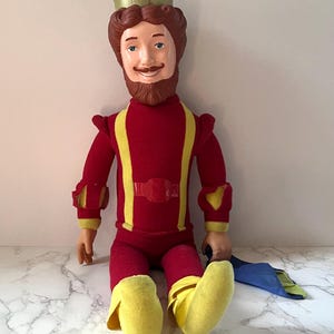 Vintage Burger King Rubber Face Plush from 1980 | Fast Food Collectible | Vintage Kitsch