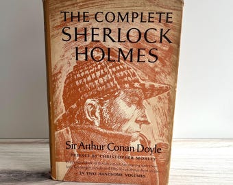 Den kompletta Sherlock Holmes volym ett 1960-tals Doubleday-utgåvan Inbunden med skyddsomslag | Vintage deckare | Arthur Conan Doyle