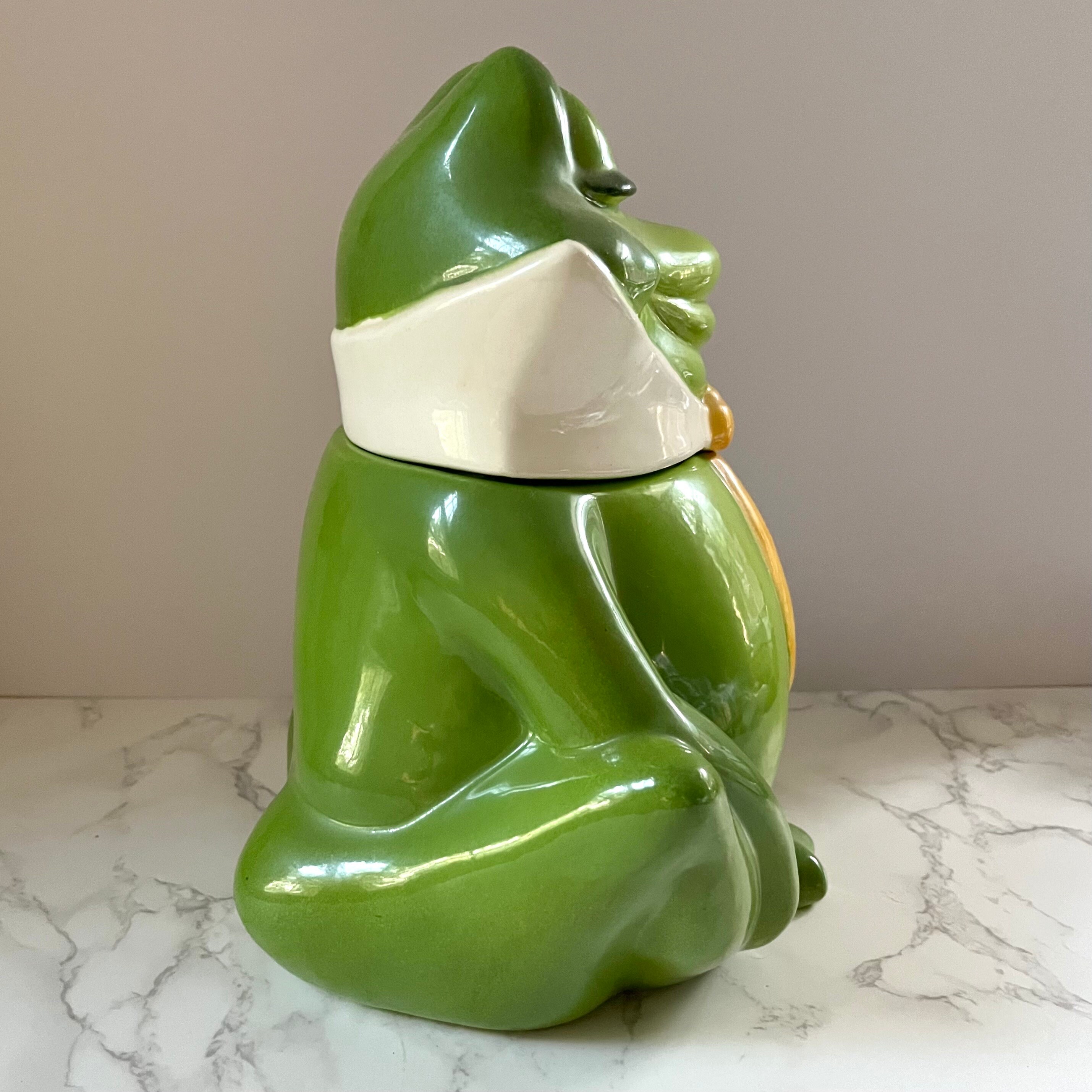 Vintage Metlox Poppytrail Frog Cookie Jar: 1960s Kitschy Kitchen