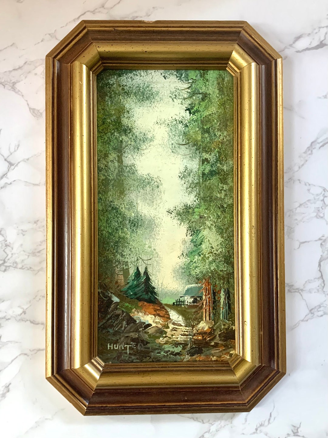 Vintage Framed Oil Painting Landscape Signed by Artist 16 X 10 - Etsy