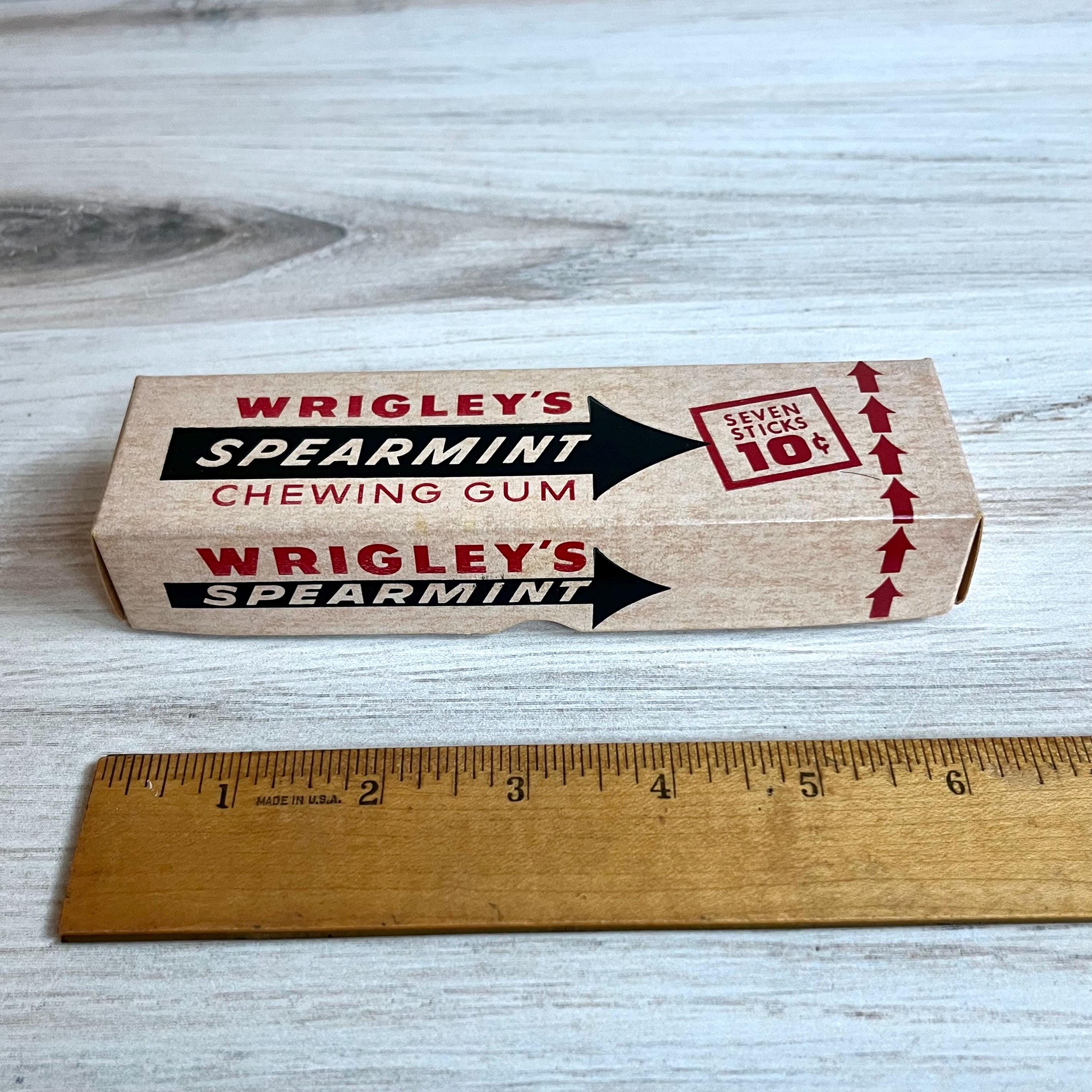 Vintage Wrigley's Gum Advertising Display Box With Three Packages