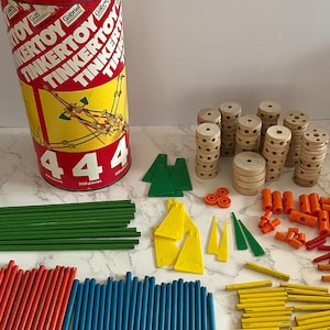 Vintage TinkerToy by Gabriel 1970s Building Toy