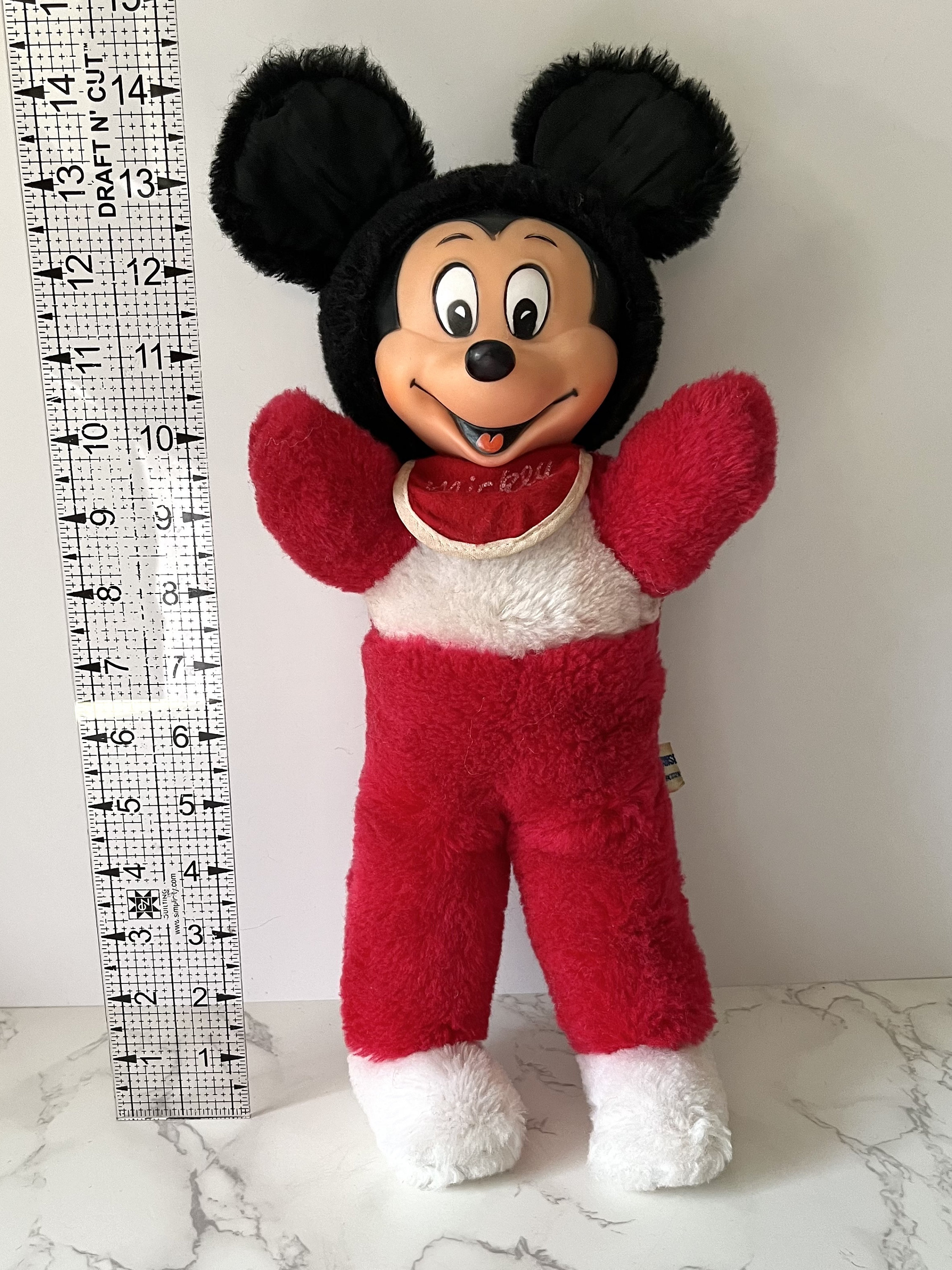 Vintage Rubber Face Mickey Mouse Plush 1960s | Vintage Disney
