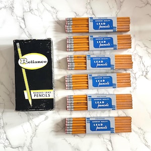 Vintage Reliance Pencils: Six Dozen Unused No. 2 Lead Pencils - USA Made