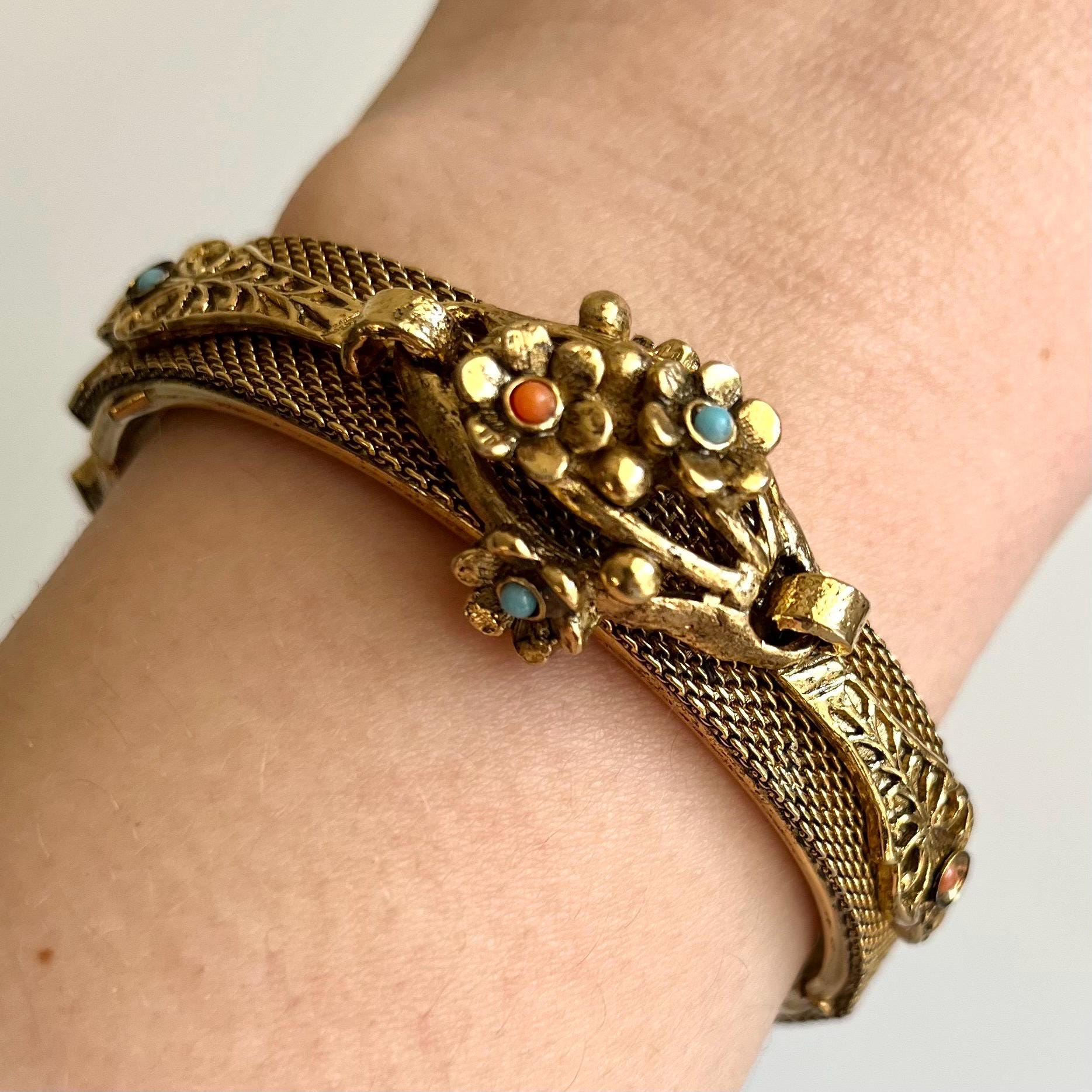 Vita Fede Mini Titan Bracelet Goldette Cuff Bracelet With Ornate
