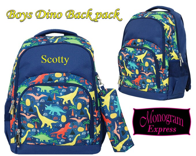 monogrammed backpacks for school