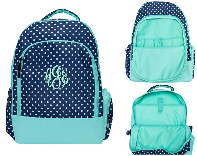 Bookbag Personalized Backpacks Amelia Book Bag Diaper Bag School Supplies Monogram Backpack Pencil Case Monogram Lunch Bag Back To