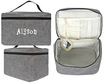 Gray Makeup Bag Etsy