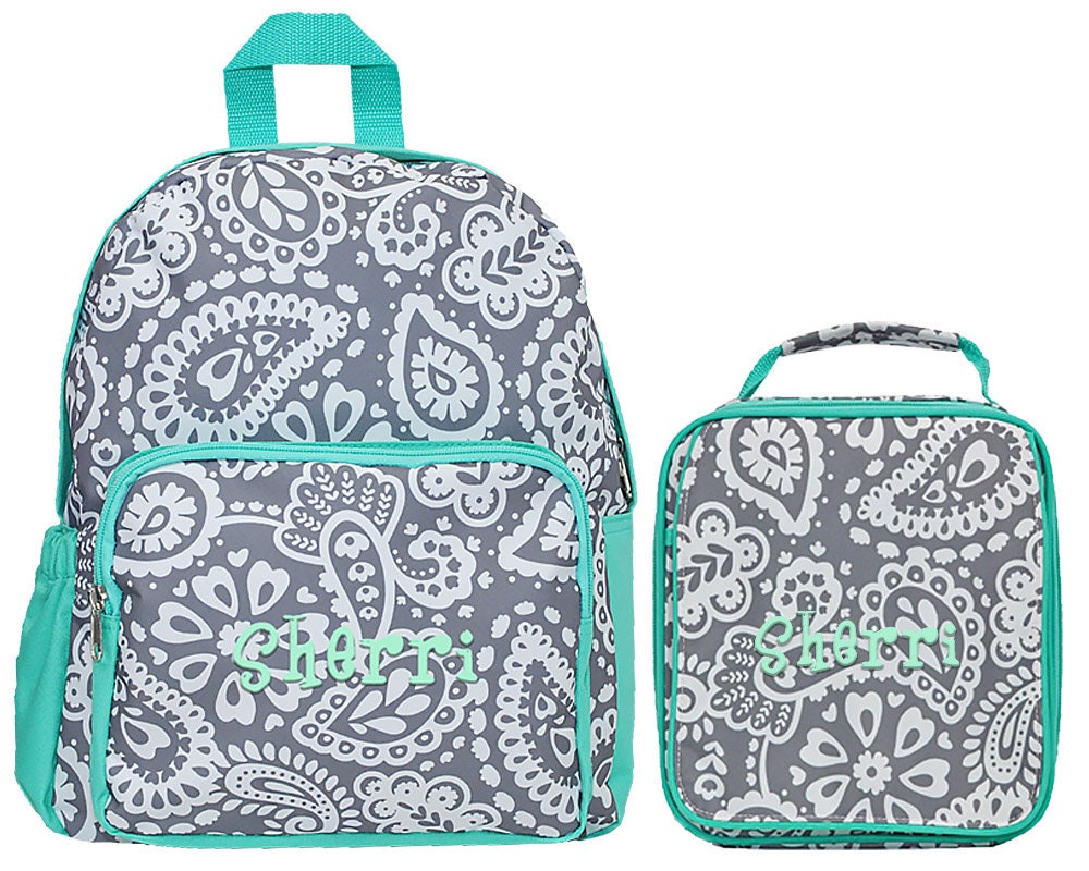 little girl backpack and lunch boxes