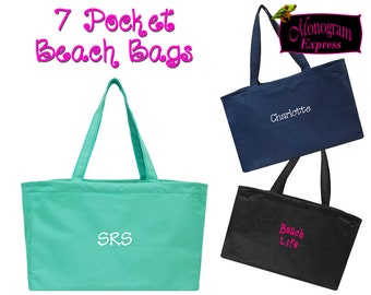 Personalized Large Beach Tote | Summer Picnic Bag | Woman's & Men's Travel Boat Tote | Tailgate Bag | Monogrammed Beach Bag X-Large