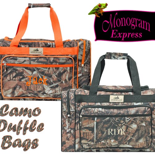 Camo/camouflage Duffel/overnight Bag/gym Bag Etsy