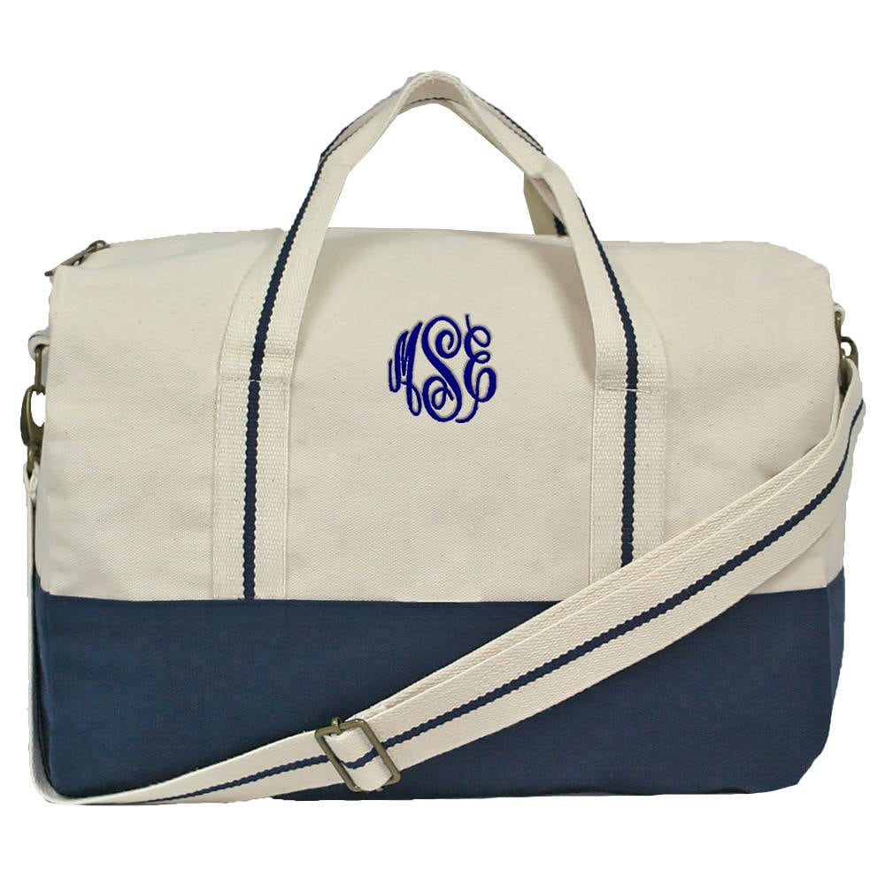 Personalized Canvas Duffel Bag