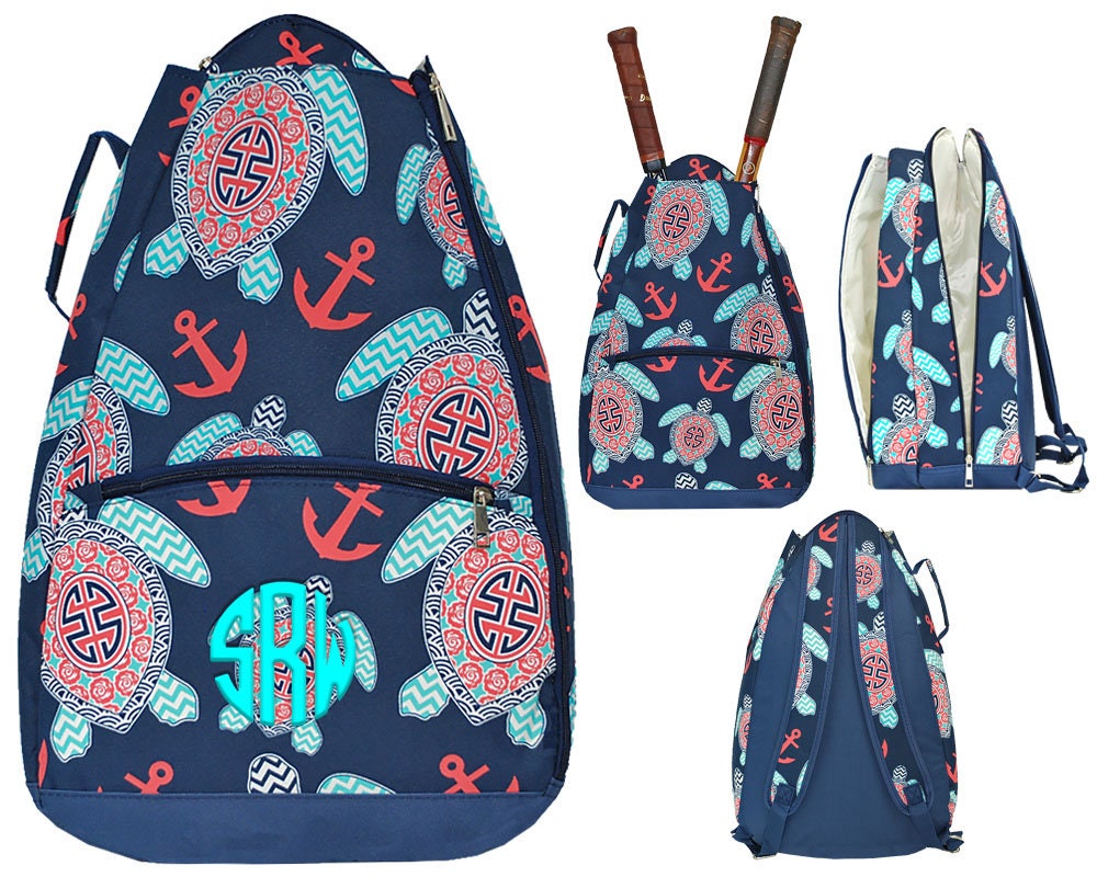 monogrammed tennis racket bag