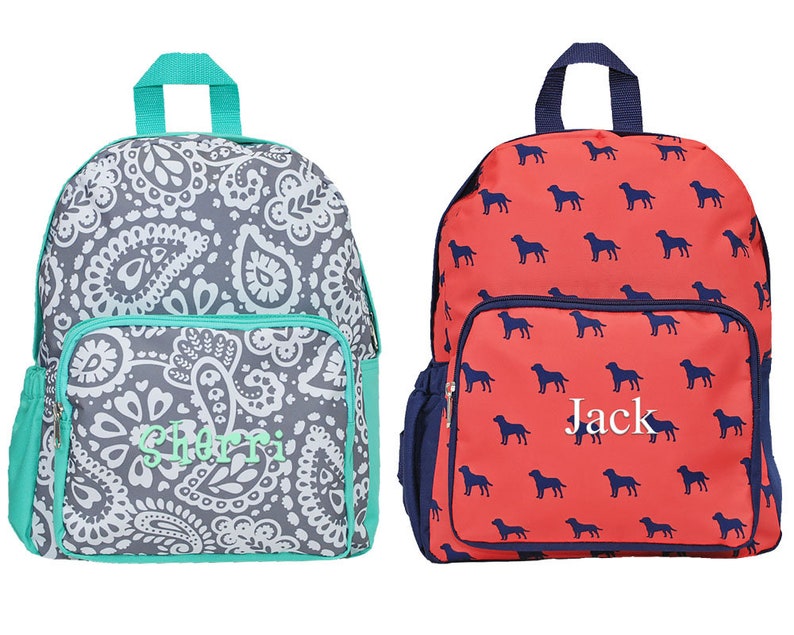 Personalized Girls Parker Paisley Preschool Backpack Etsy