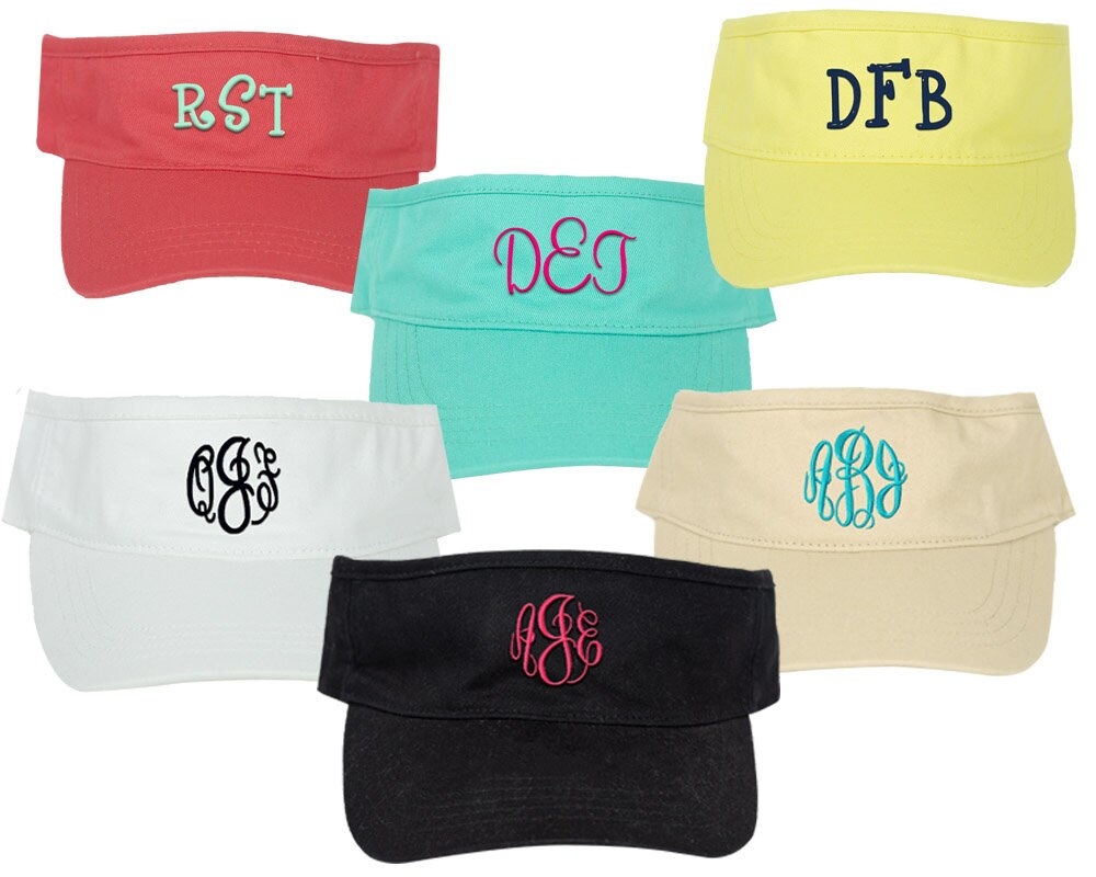 personalized golf visors