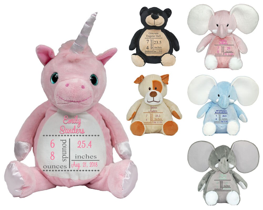 monogrammed stuffed animals