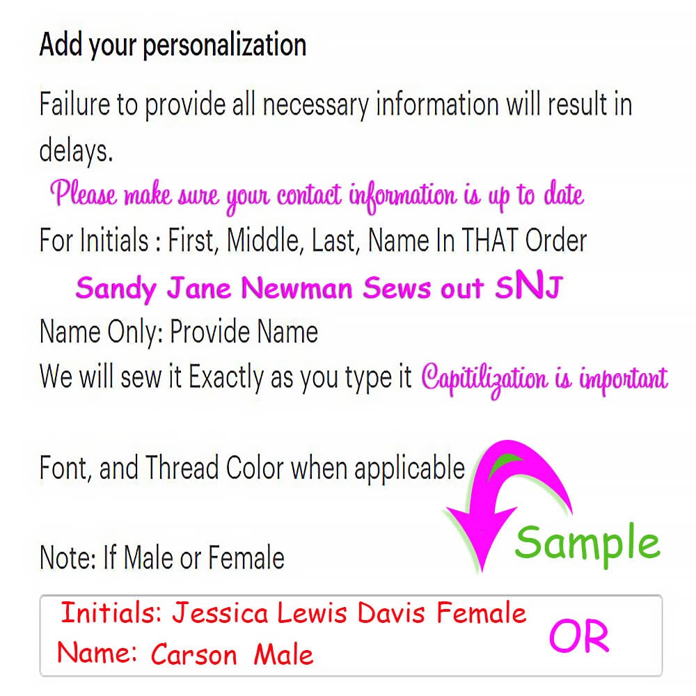 monogrammed sun hat with bow