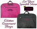 Personalized Girls Garment Bag | Cheer Team Bag | Teenager Travel Bag  | Monogrammed Dance Bag | Gymnastic Hanging Bag | Glitter Garment Bag 