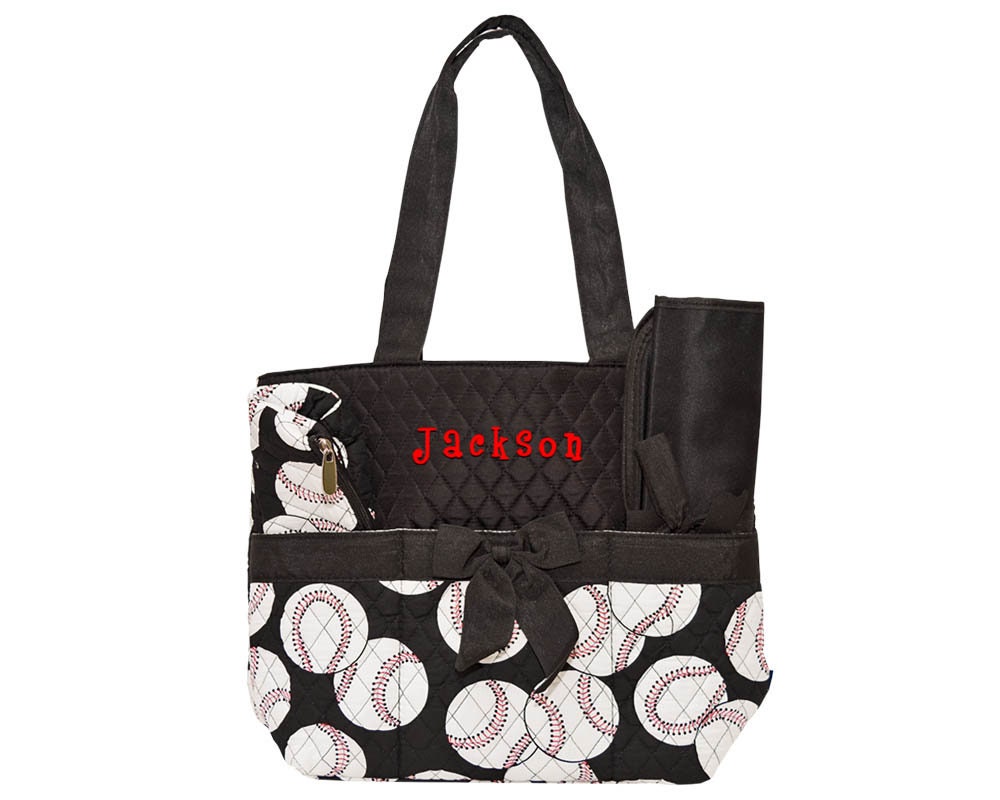 Personalized Toddlers Baseball Diaper Bag Infant Boys Diaper Bag with