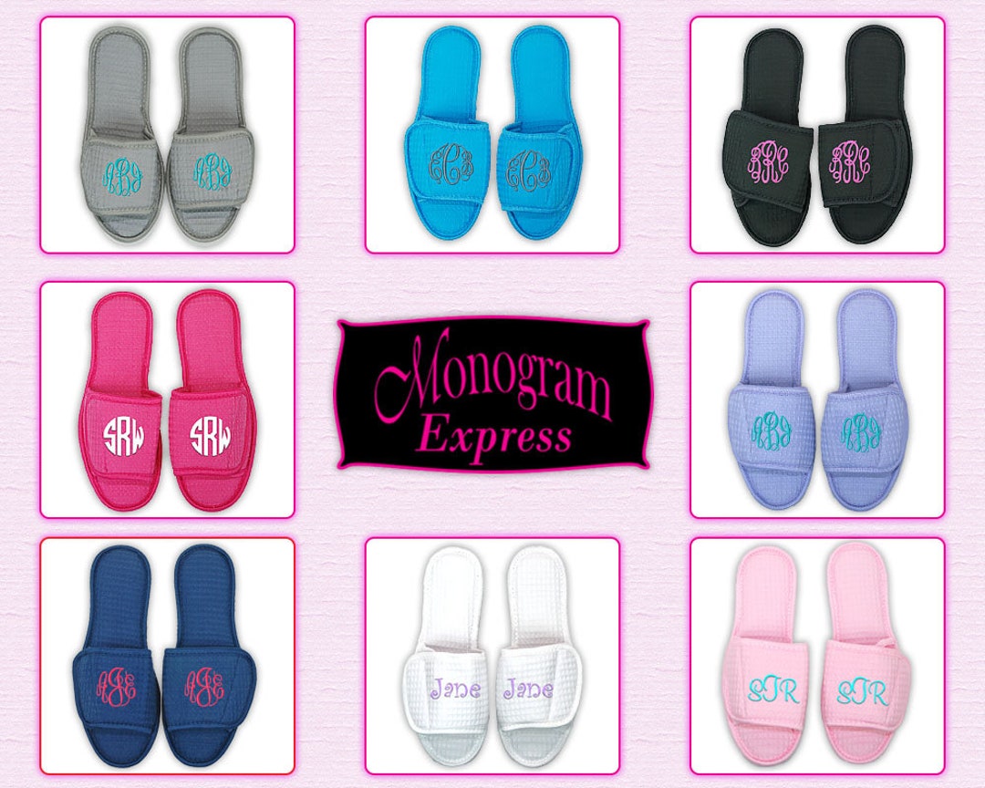monogrammed house shoes