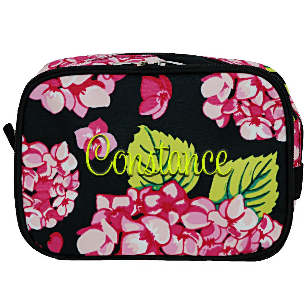 Personalized Makeup Bag Monogram Cosmetic Bag Toiletry Bag Etsy