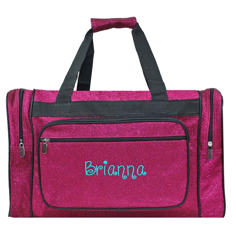 Monogrammed Duffle Bag Personalized Duffle Bag Girls Etsy