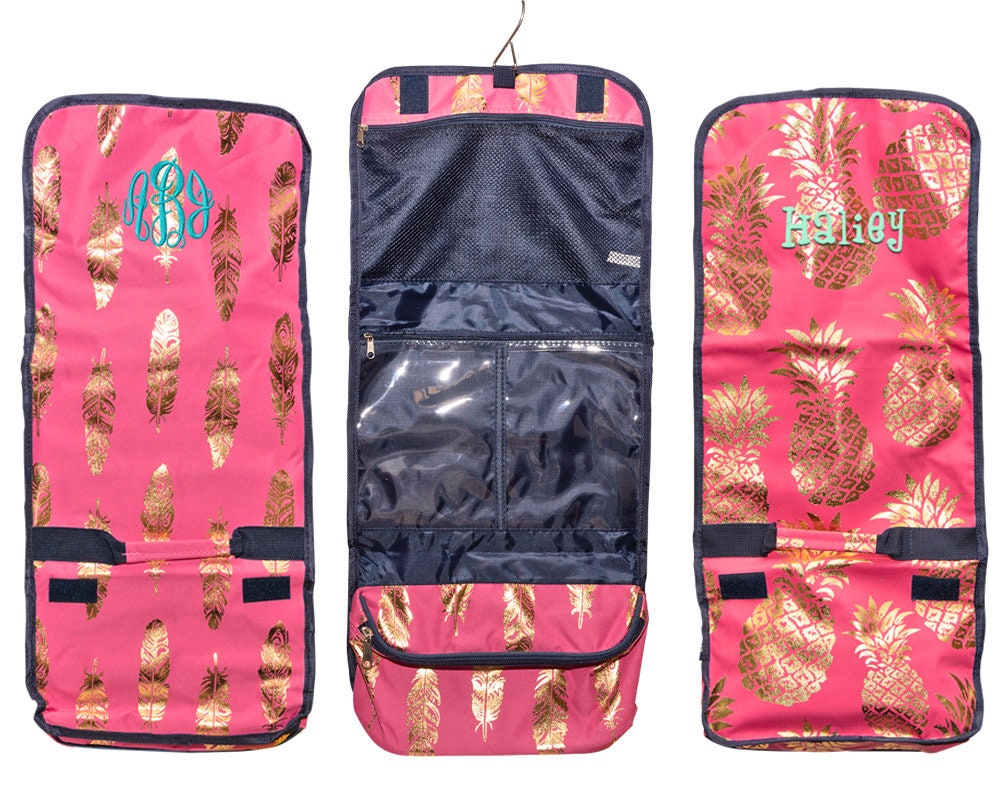 personalised hanging toiletry bag