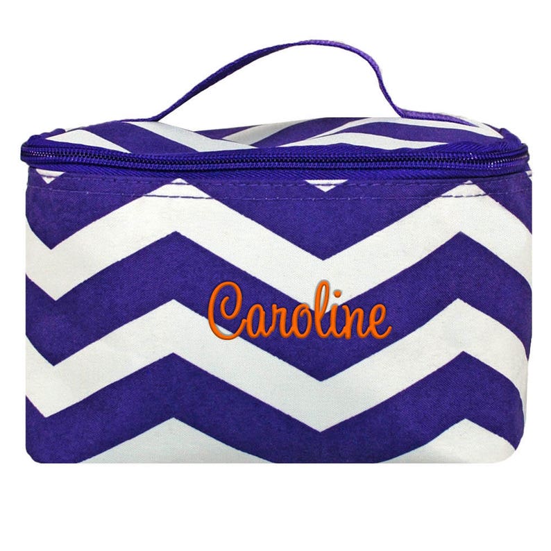 Monogram Makeup Bag Personalized Cosmetic Case Makeup Etsy