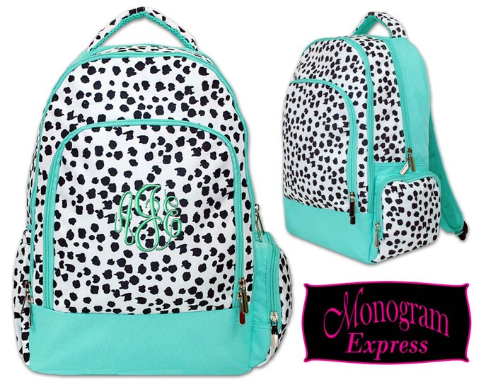 monogram bookbags