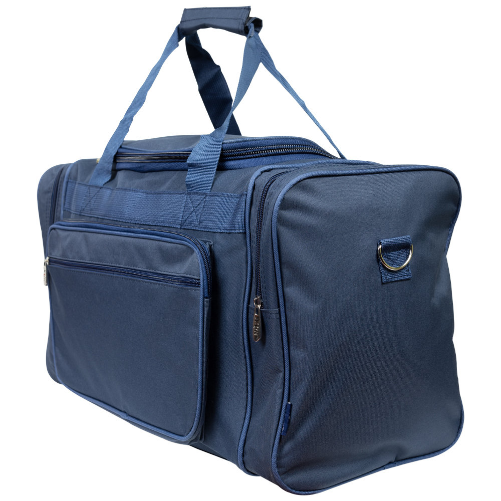 Navy Blue Personalized Duffle Bag Literacy Basics