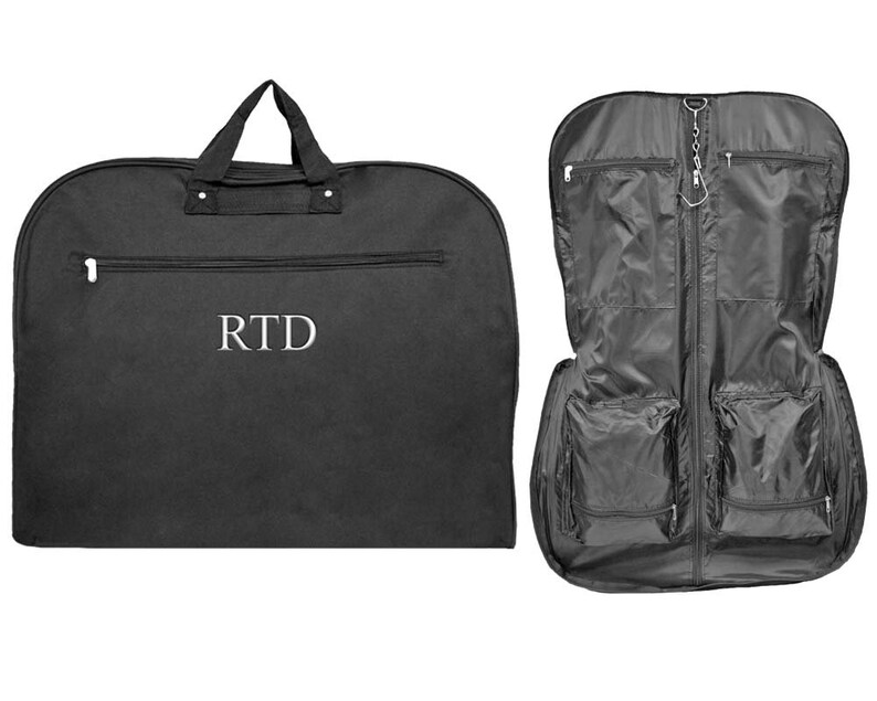 Monogram Garment Bag Travel Garment Bag Luggage Carrier Etsy