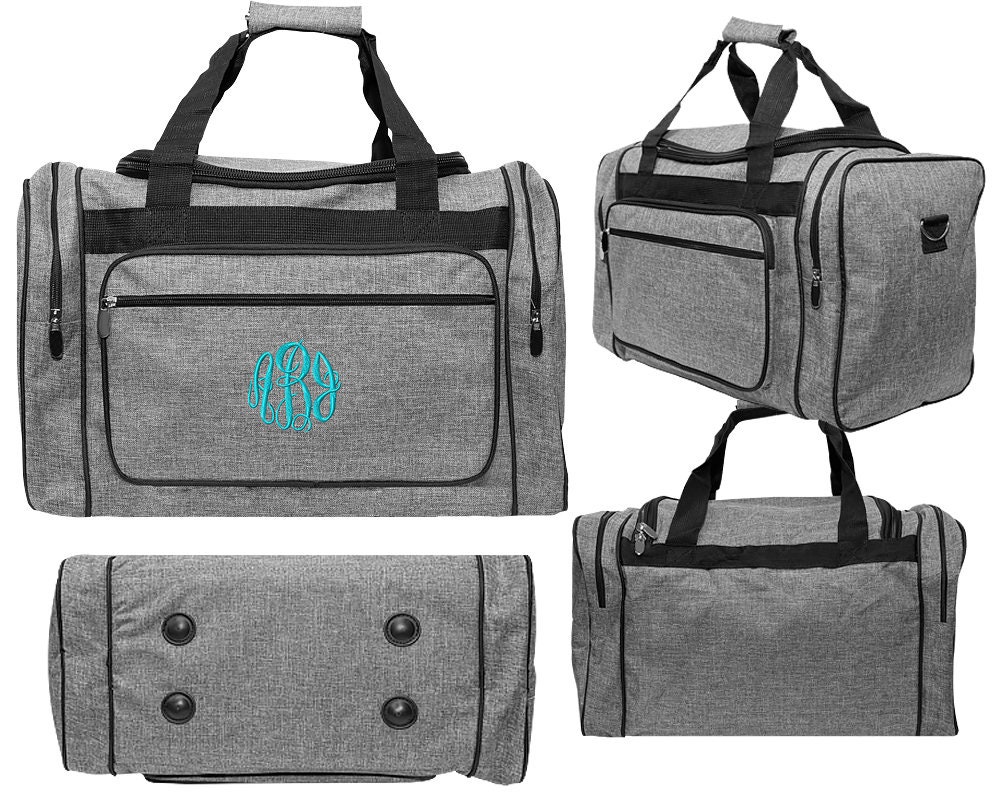 monogrammed mens duffle bag