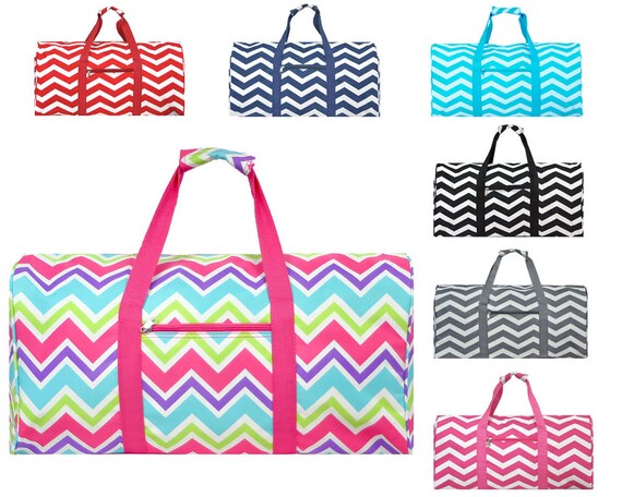 Lime Half Damask Design Weekender//Overnighter Bag