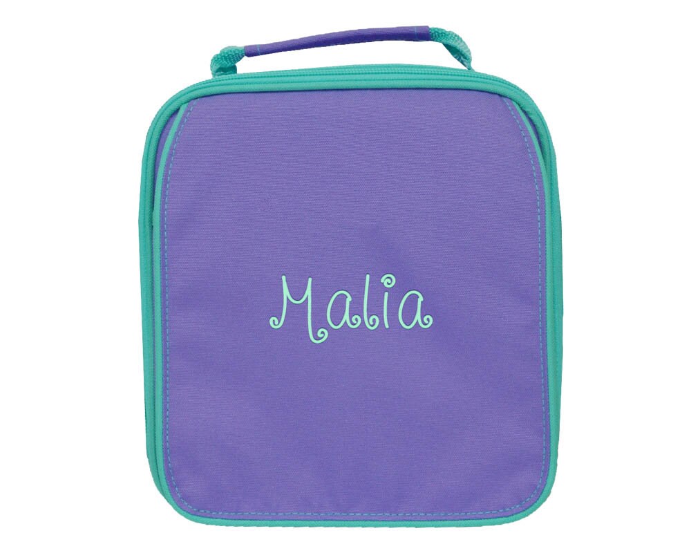 Monogrammed Lunch Bag Personalized Lunch Bag Insulated School Lunch Bag Kid Lunch Bag