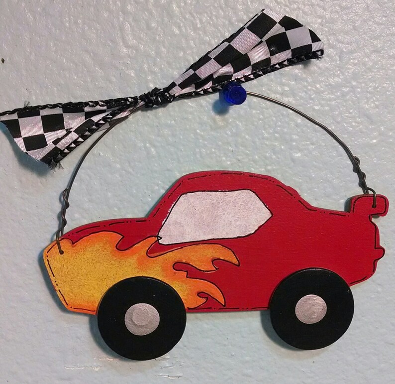 Race Car Ornament Etsy