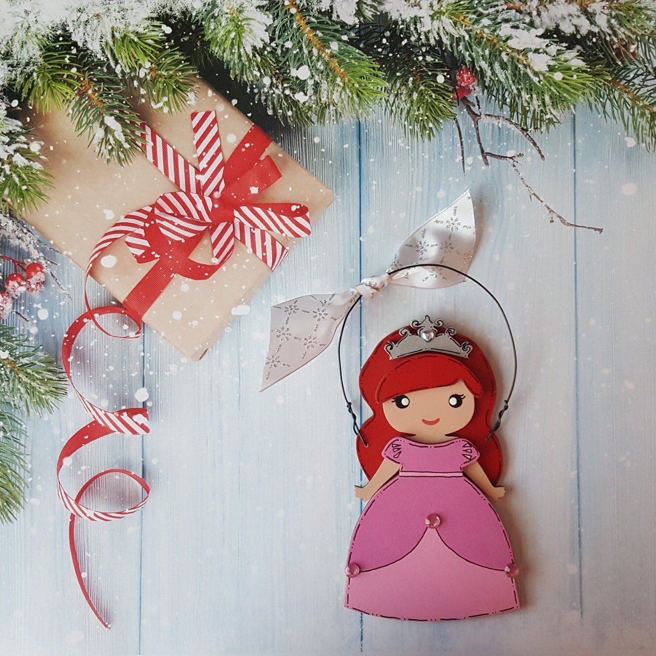 Ariel Christmas Ornament Disney Princess Elsa Anna Etsy