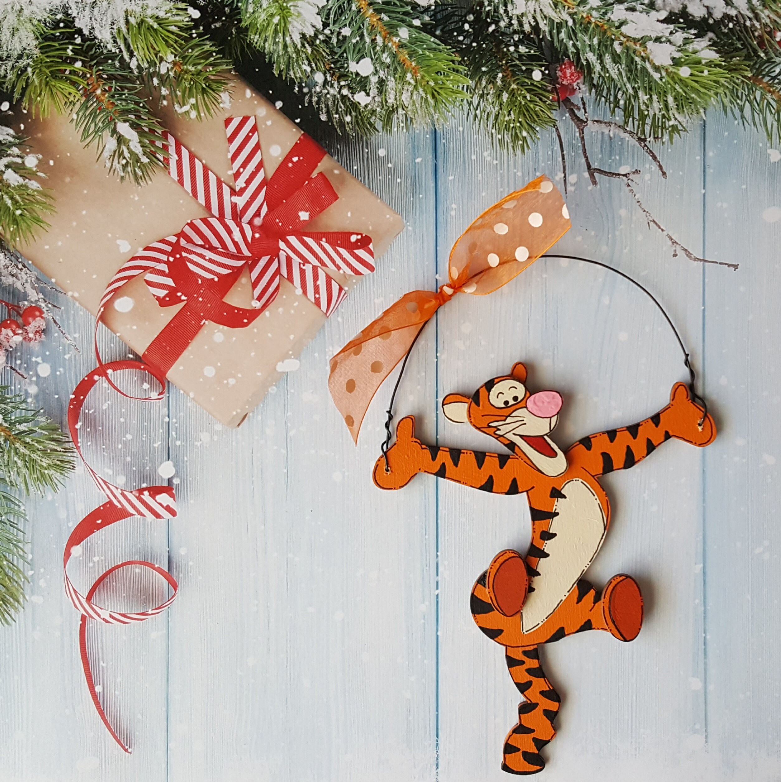 Winnie The Pooh Christmas Ornament Tigger Eeyore Etsy