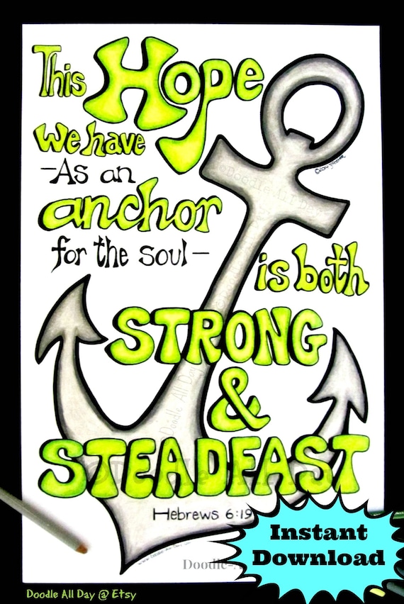 Anchor of Hope 8.5x11 printable | Etsy