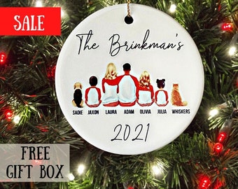 Personalised Christmas Tree Decoration Airborne units bold eagle army style Family Tree Wall Decor Special