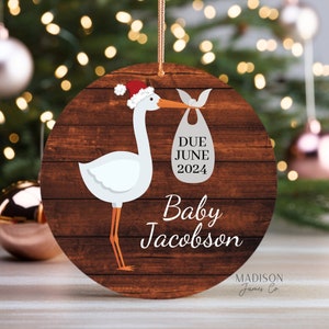 Pregnancy Announcement Baby Coming Soon Ornament - Pregnancy Ornament - Ornament for Baby - Baby Announcement