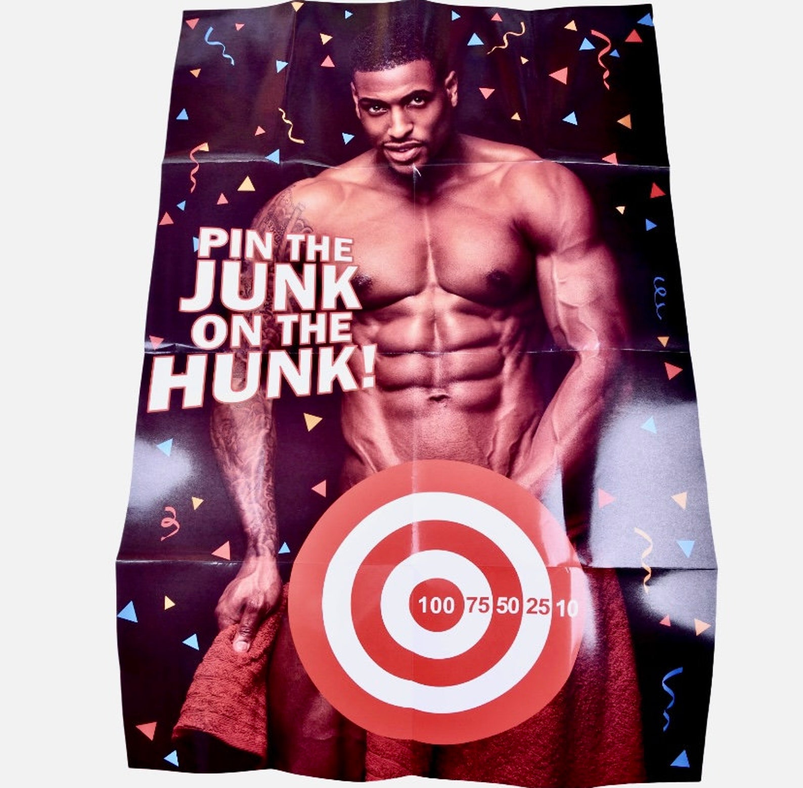 Junk on the Hunk Bachelorette Party Games Pin the Tail on Etsy