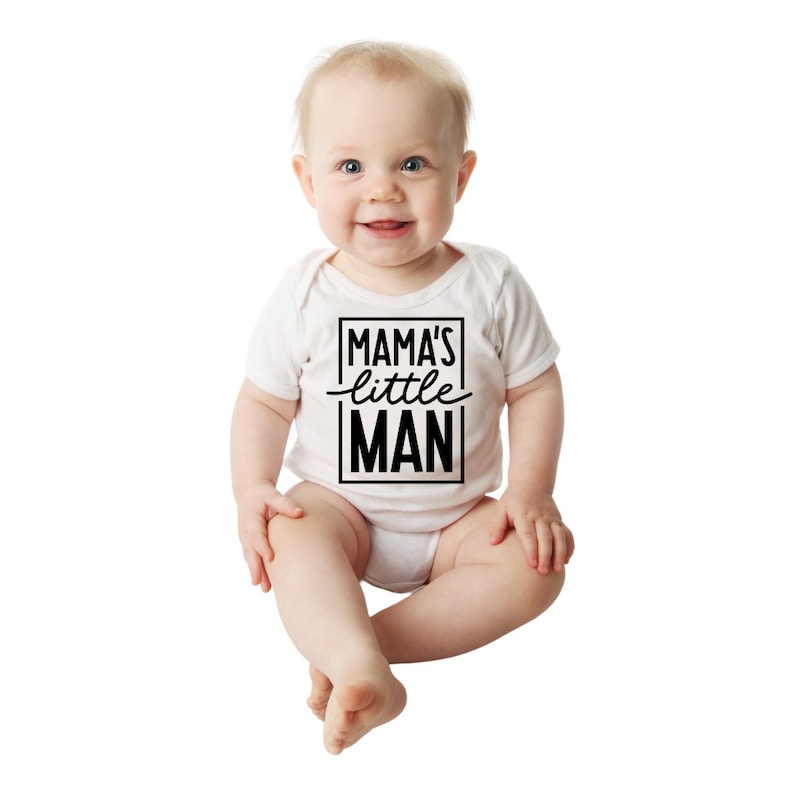 Mama's Little Man Onesie® Mama's Little Man Bodysuit Etsy