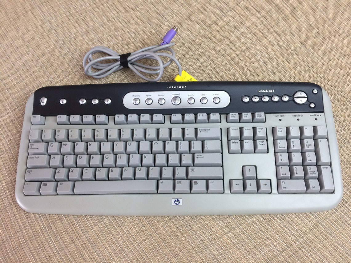HP Wired Multimedia Keyboard Model 5181 Etsy